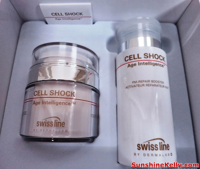 Swiss Line, Cell Shock, Age Intelligence, Youth Inducing System, Super cream, pm repair booster, super anti aging product, anti aging, swiss line anti aging