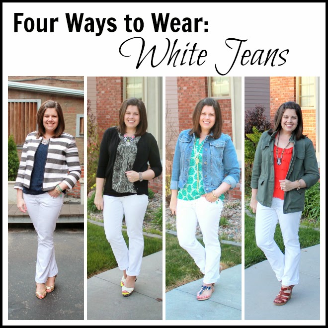 My New Favorite Outfit: Four Ways to Wear: White Jeans