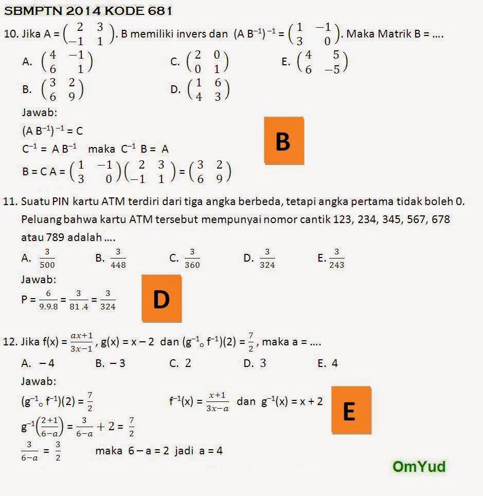 Contoh Soal Soal Matematika Dasar Beserta Pembahasan