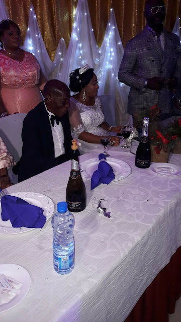 87-year-old former lawmaker, Sen. Cyrus Nunieh weds his much younger bride in Port Harcourt (photos)