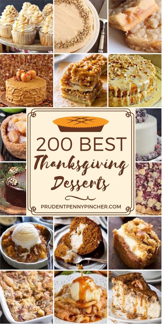 200 Best Thanksgiving Desserts - Favorite Food