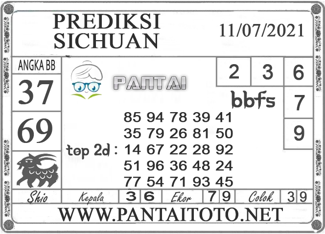 PREDIKSI TOGEL SICHUAN PANTAI4D 11 JULI 2021 PREDIKSI TOGEL SICHUAN PANTAI4D 11 JULI 2021