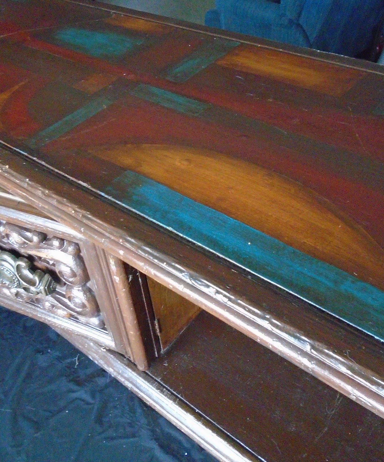 Make The Best of Things Turquoise Chalk Paint Coffee Table