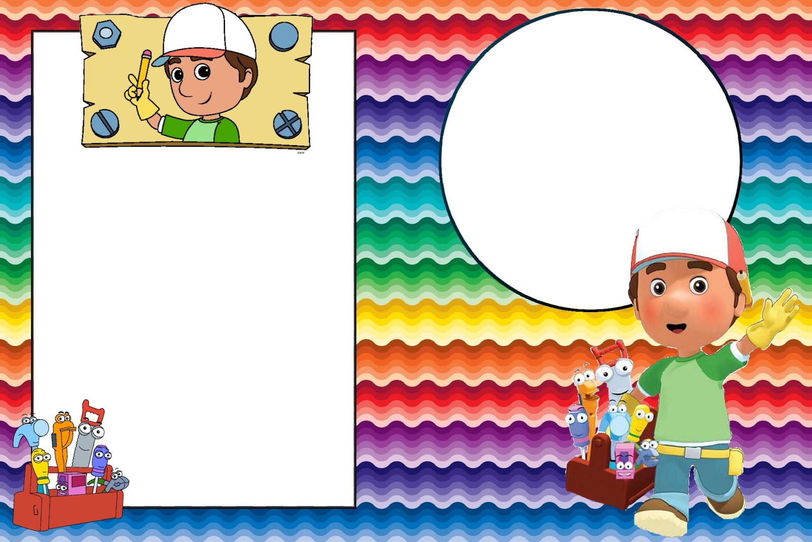 Handy Manny Party Free Printable Invitations Oh My Fiesta In English Handy Manny Party Free Printable Invitations Oh My Fiesta In English