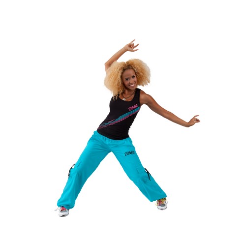 Zumba Wear in Utah Aqua Blue Zumba Pants