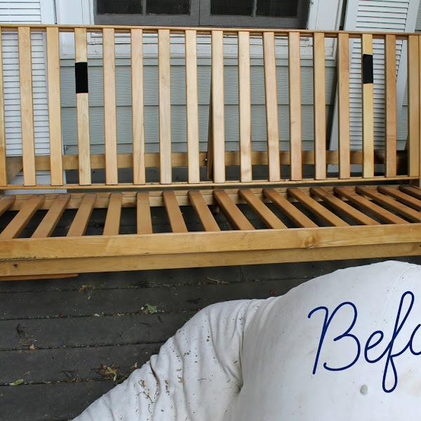 A Futon Makeover Using Chalk Paint
