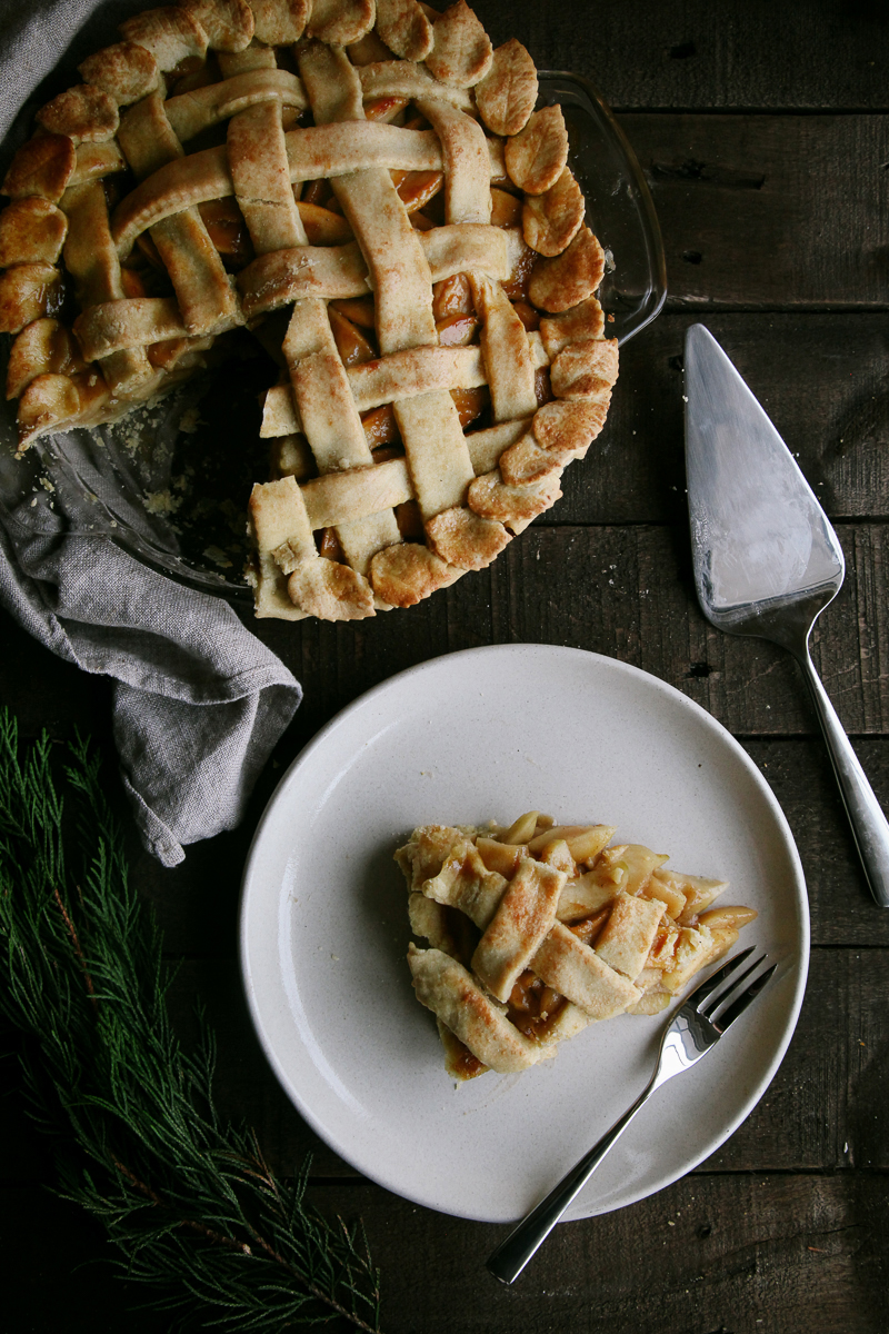 Salted Caramel Apple Pie (Vegan) CookToria
