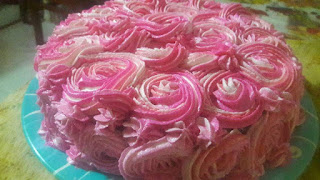 Soft Vanilla Cake| Pink Vanilla Cake 