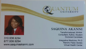 Saquina Akanni Business Card Front