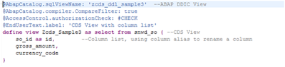 Core Data Services in ABAP