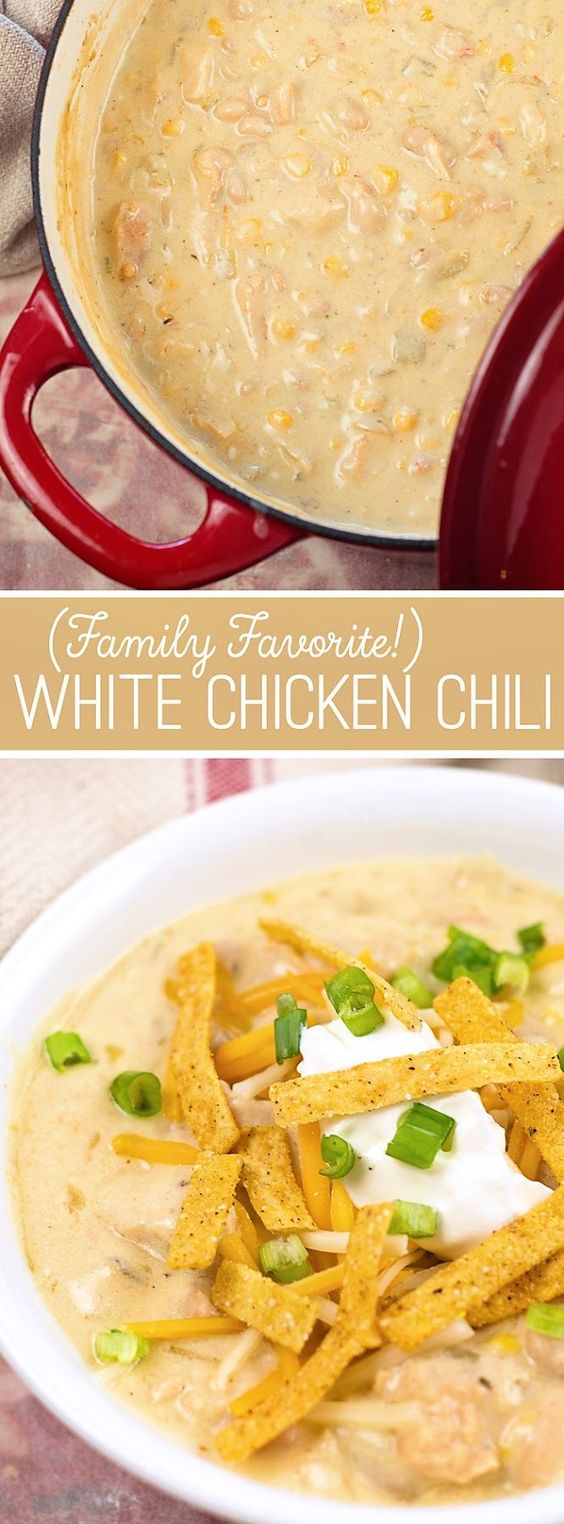 Family Favorite White Chicken Chili Recipe