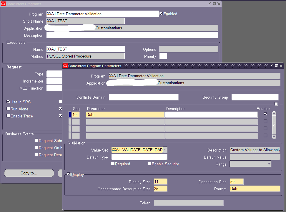 Johny's Oracle Tips: Oracle Apps: How to create validation for a date ...