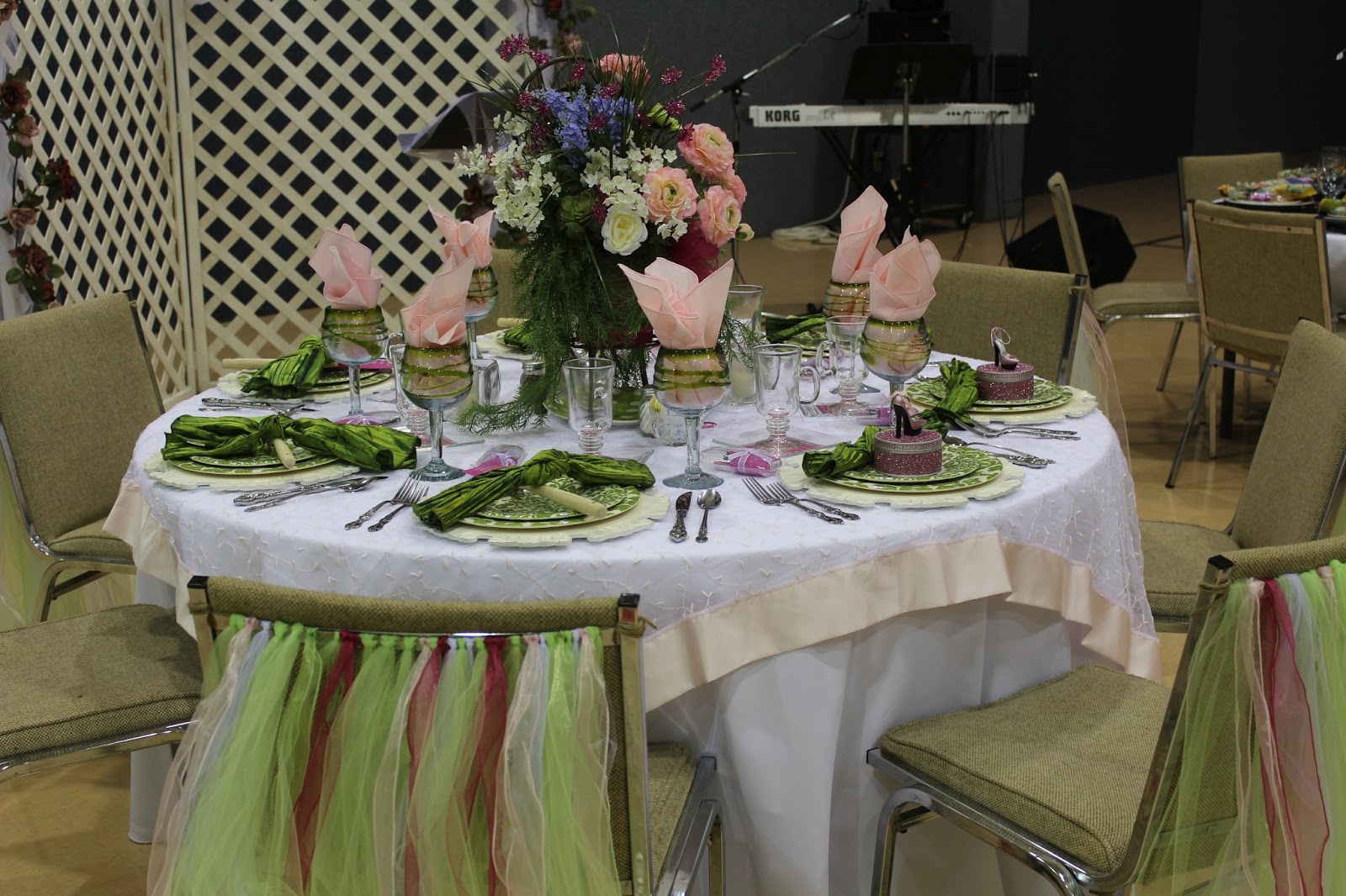 Shug My Steps Of Faith Decorated Tables