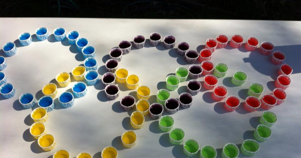Creative Party Ideas by Cheryl Olympic Jello Shots