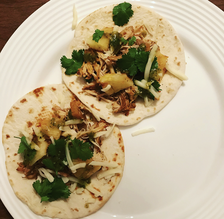 Alex Lately Slow Cooker Chicken al Pastor Tacos
