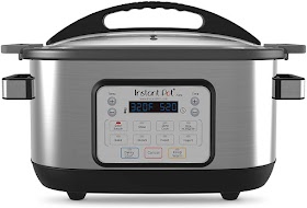 Instant Pot Aura 10-in-1 Multicooker Slow Cooker,6 Qt, 10 One-Touch Programs