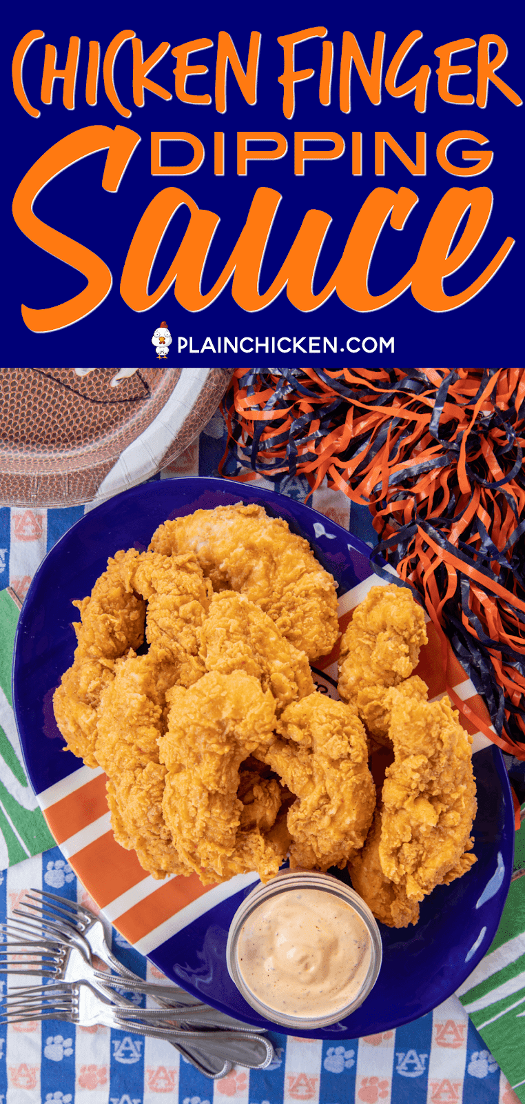 Chicken Finger Sauce Football Friday Plain Chicken®