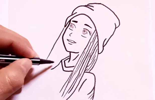 رسم سهل جدا رسم بنات سهلة وجميلة رسم سهل وكيوت