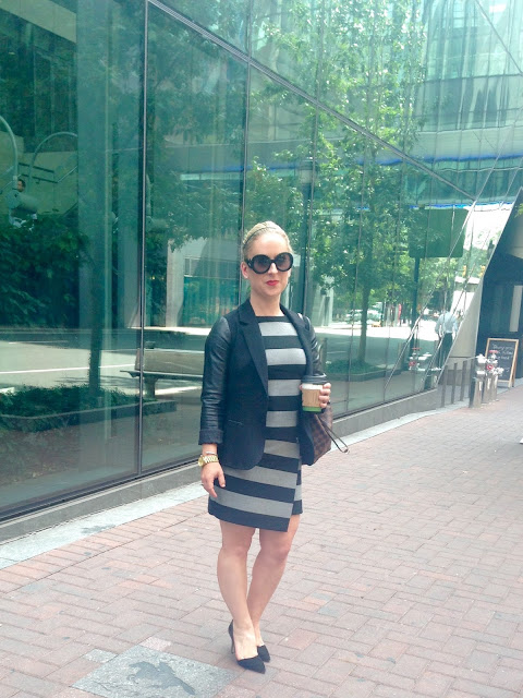 striped dress, banana republic dress, marissa webb