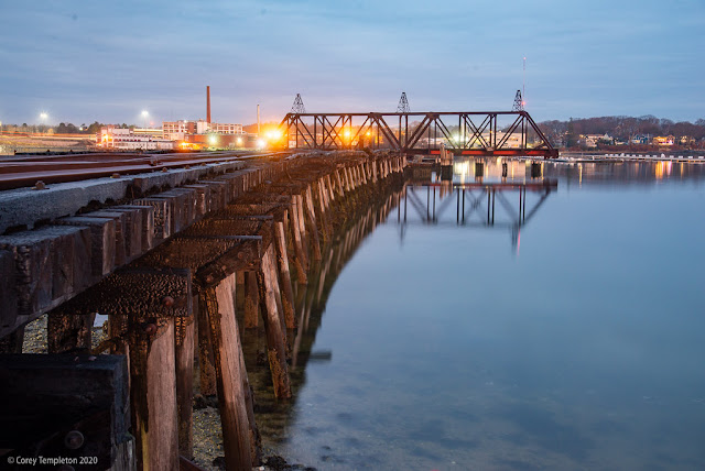 Portland, Maine November 2020 photo by Corey Templeton. Grand Trunk Railroad Trestle and bridge.