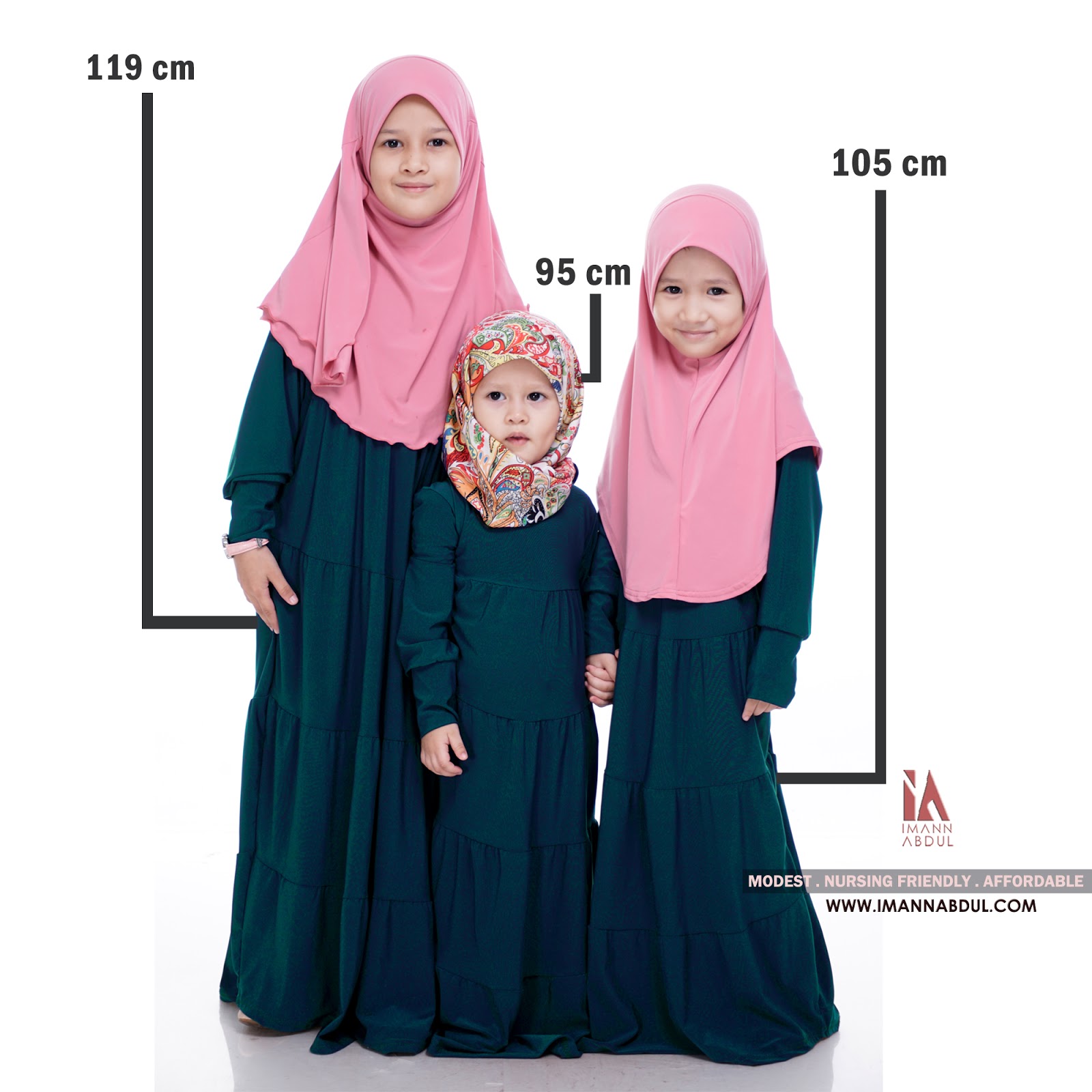 IMANN ABDUL | Busana Muslimah Mesra Menyusu: Combo Jubah Bertingkat dan