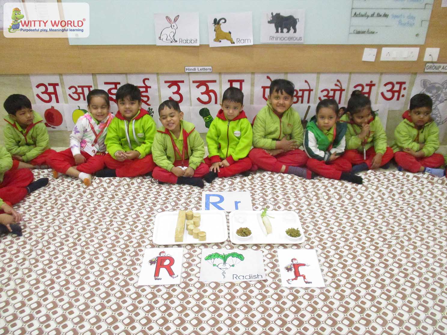 On the top of the World... Introduction of Letter "R", Nursery Witty