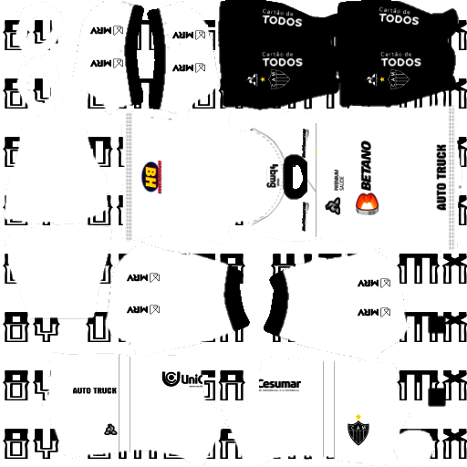 kit de uniforme do atlético mineiro para dream league soccer