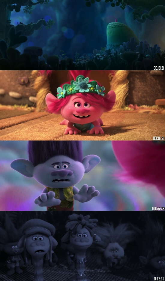 Trolls World Tour 2020 BRRip 720p 480p Dual Audio Hindi English Full Movie Download