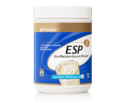 ESP Shaklee dihasilkan daripada protein soya Non-GMO yang berkualiti tinggi yang diproses pad akadar suhu yang rendah.