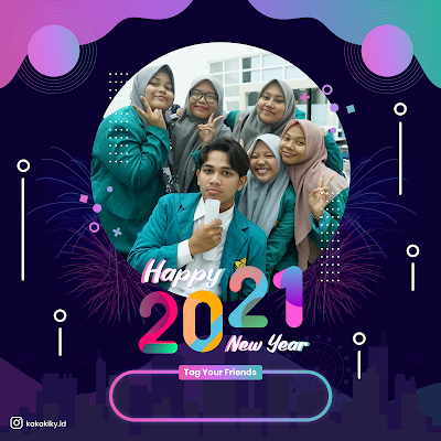 gambar ucapan selamat tahun baru 2021 bingkai foto selamat tahun baru 2021