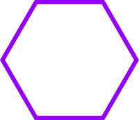 Hexagon with violet border