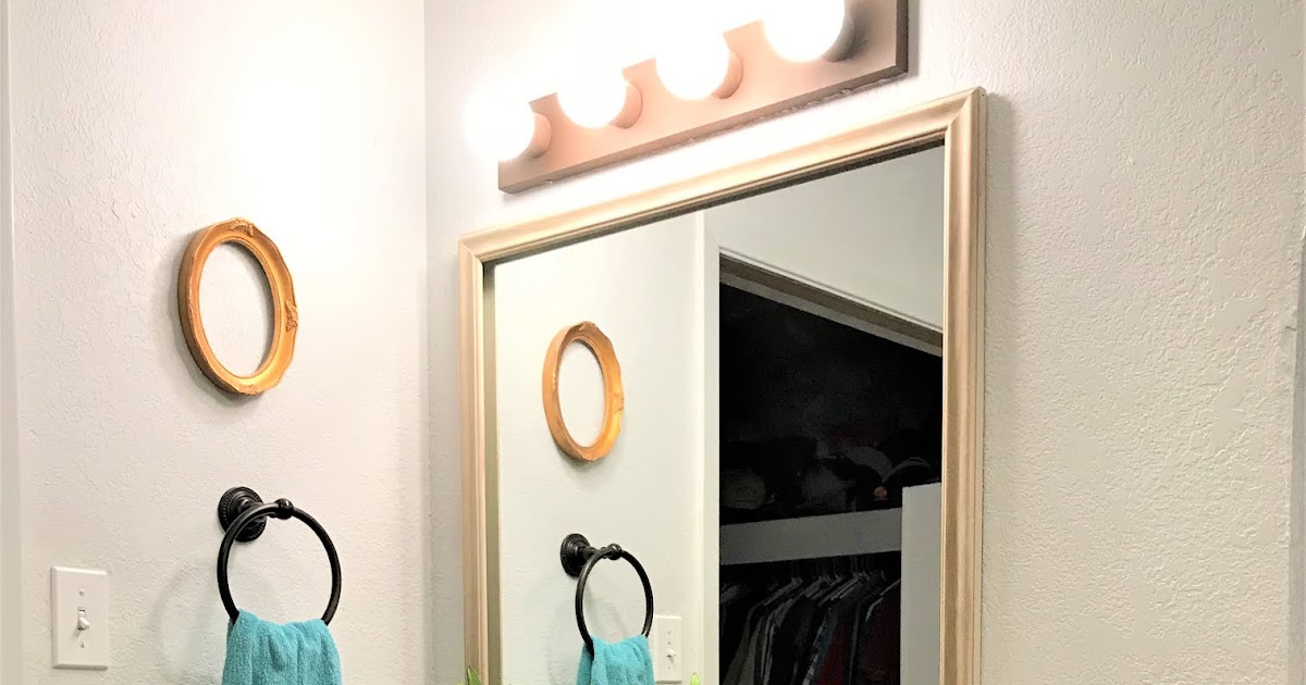 Clover House 5 Bathroom Vanity Light Makeover