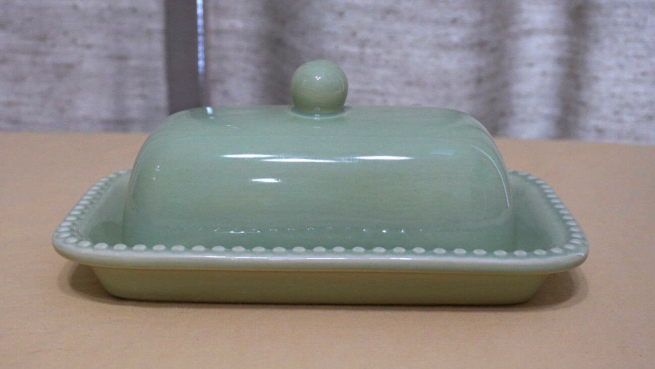 Like All Pinterest Pottery Barn Emma Beaded Green Butter Tray