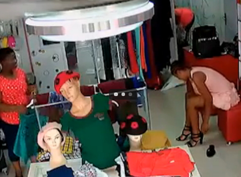shoplifter caught on camera