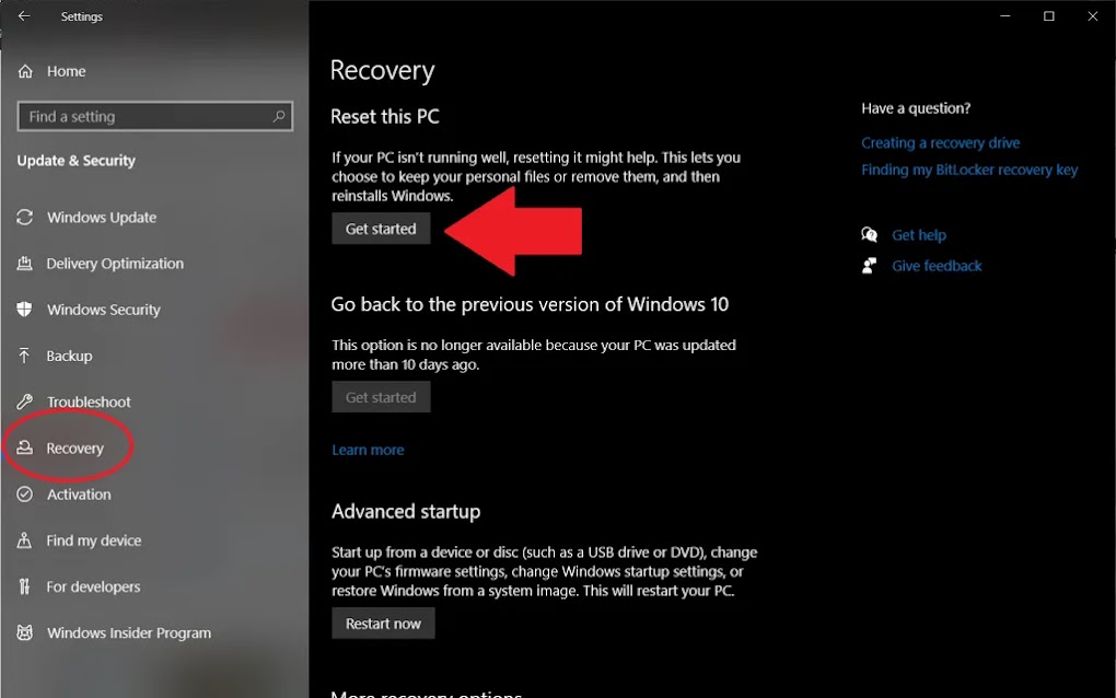 كيفية إعادة ضبط المصنع لنظام التشغيل Windows 10