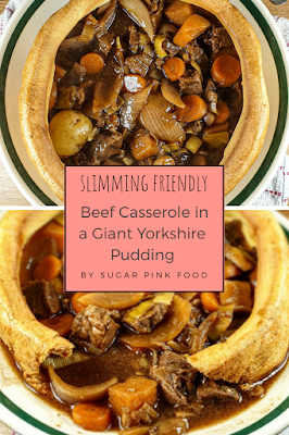 Beef Casserole in a Giant Yorkshire Pudding Recipe slimming world