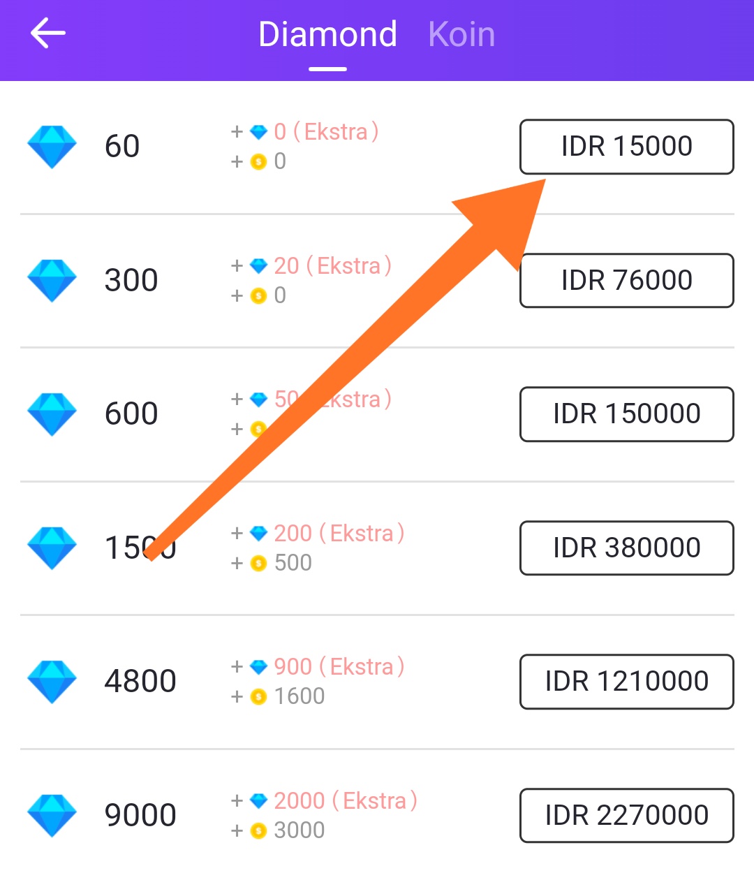 Cara Membeli Diamond Atau Topup Hello Yo Menggunakan Doku Wallet
