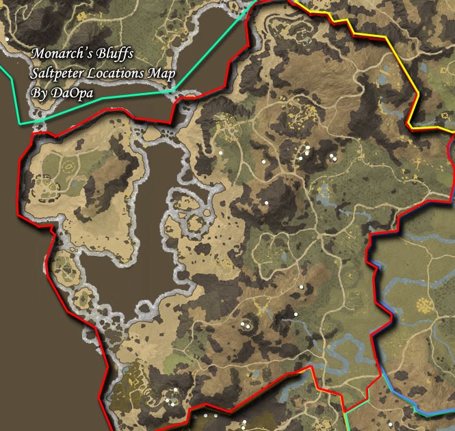 New World Monarch's Bluffs saltpeter map