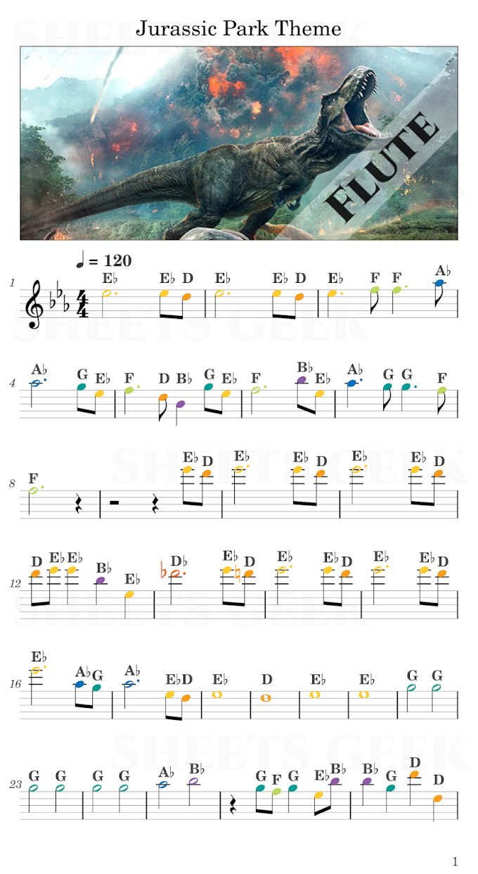 Sheets Geek Flute Piano Sheet Music