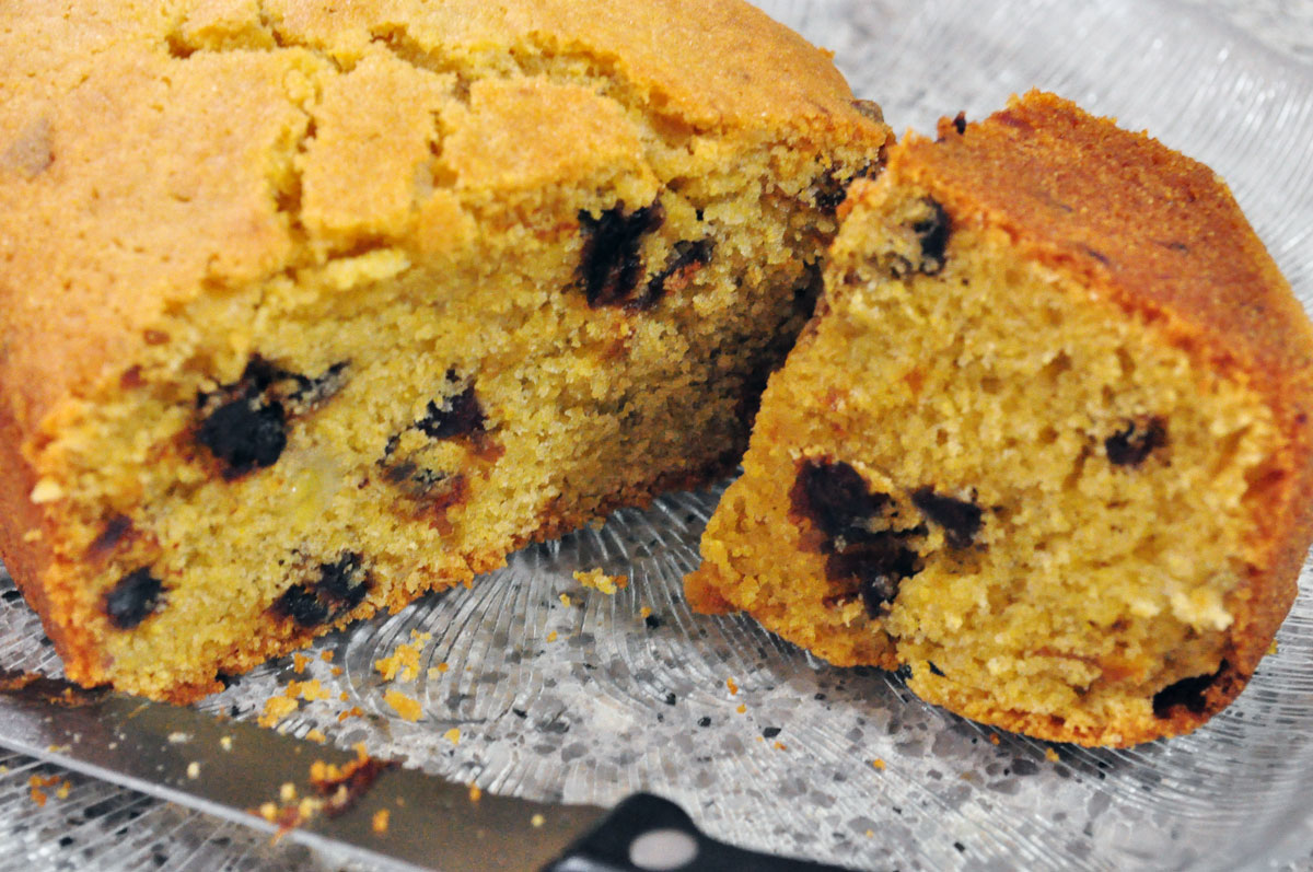 Ms Pink Piglet's World Polenta Banana Bread Daring Cook's August