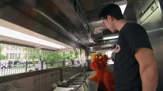 Sesame Street Episode 4310 Afraid of the Bark season 43, Murray learns about the food Eddie, The People in Your Neighborhood
