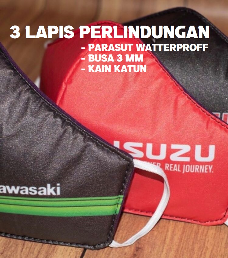 MASKER KAIN 3 PLY PONTIANAK Sablon kaos dan bordir baju