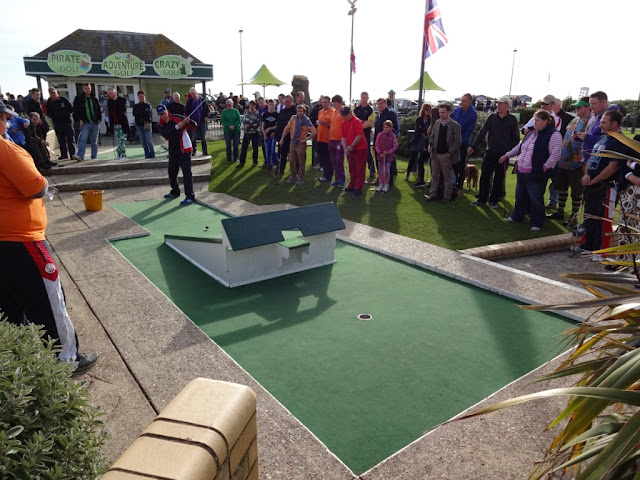 Richard Gottfried playing in the World Crazy Golf Championships