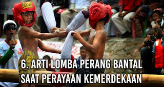 Arti Lomba Perang bantal Saat Perayaan Kemerdekaan