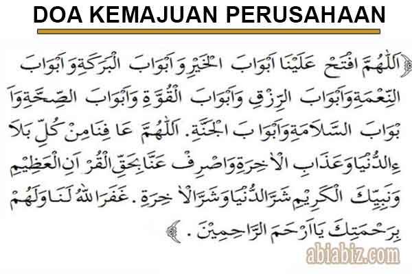 Doa Supaya Kerja Lancar / Artinya, sesungguhnya kami telah