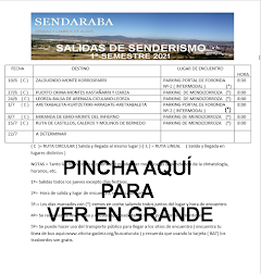 CALENDARIO SENDARABA