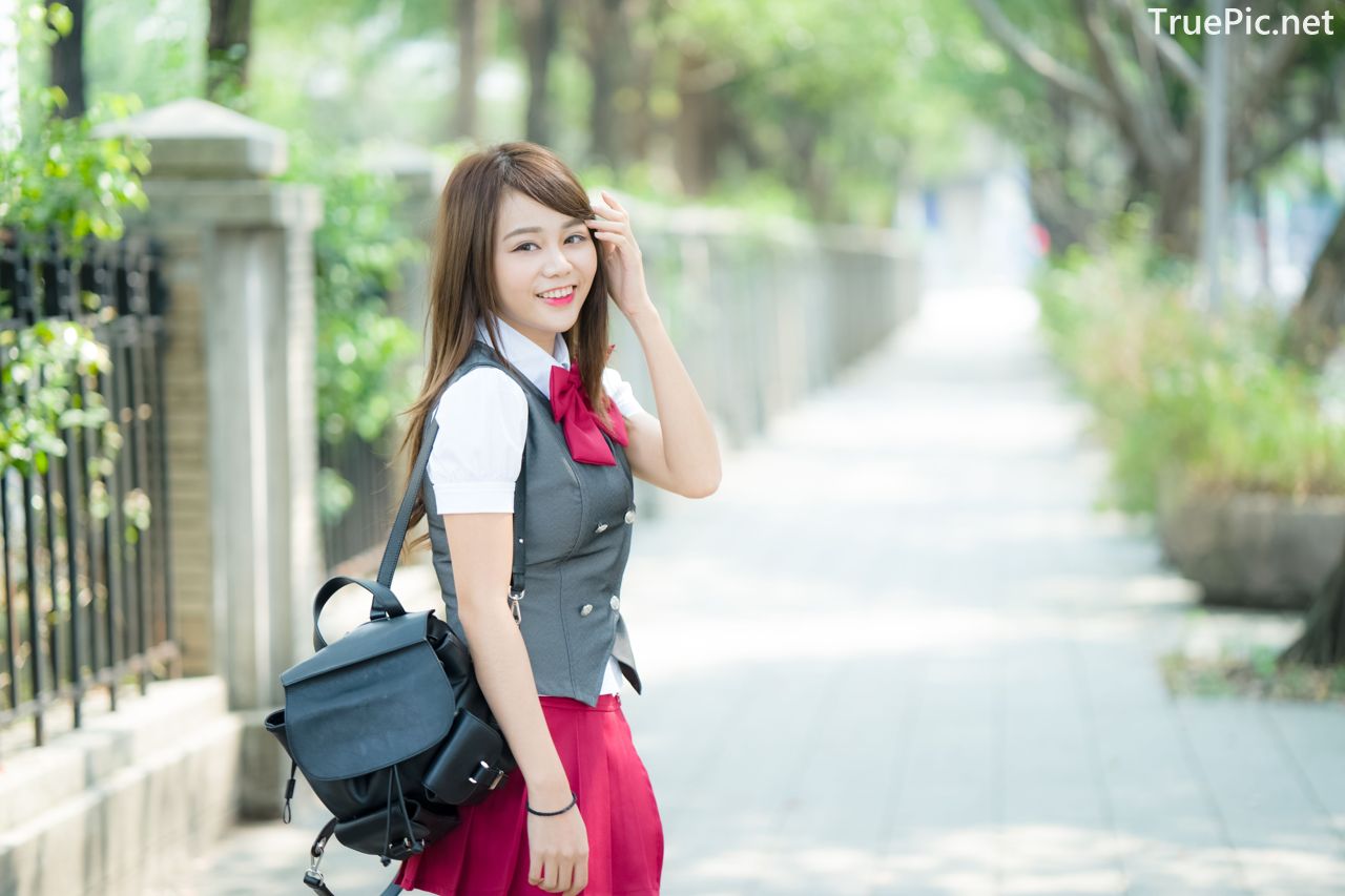 Image-Taiwan-Social-Celebrity-Sun-Hui-Tong-孫卉彤-A-Day-as-Student-Girl-TruePic.net- Picture-85