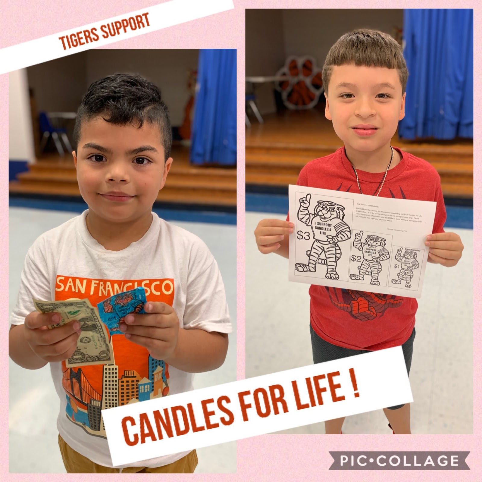 Eagle Pass ISD iVision Tigers Support Candles for Life