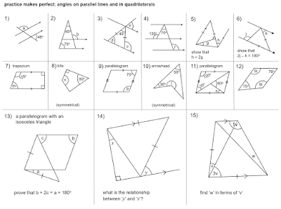 MEDIAN Don Steward mathematics teaching: angles practice makes perfect