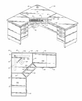 Planos para muebles de la oficina - Escritorios en L